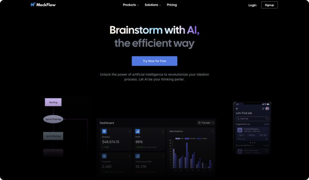 MockFlow AI: Instantly Generate Wireframes, Diagrams & Docs