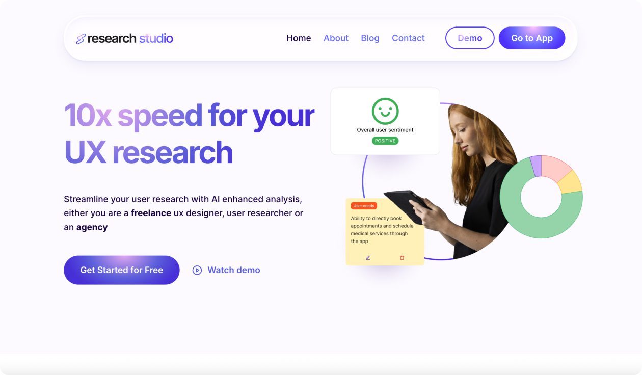 research studio screenshot