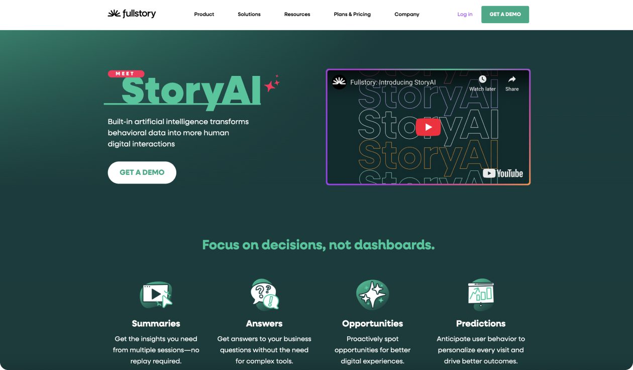 fullstory screenshot