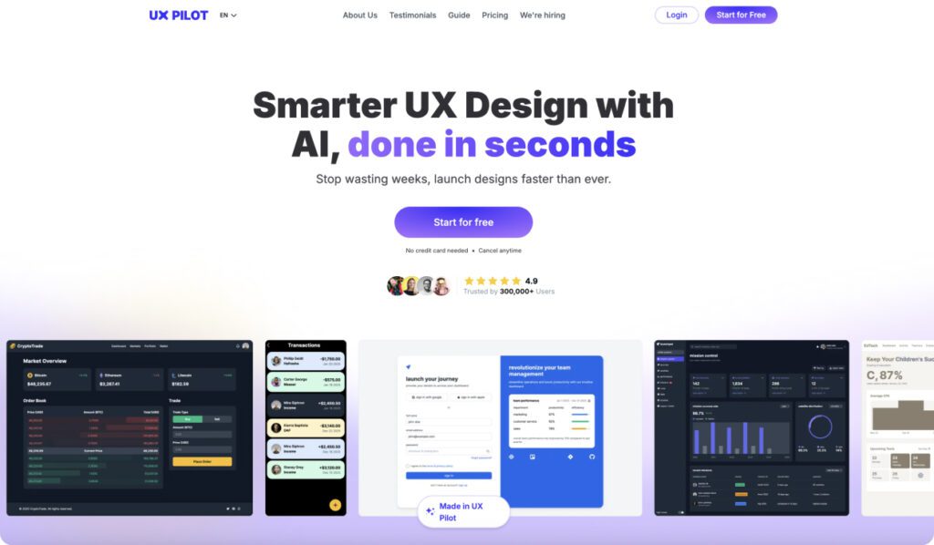 UXPilot AI | AI-Powered UX/UI Design & Prototyping